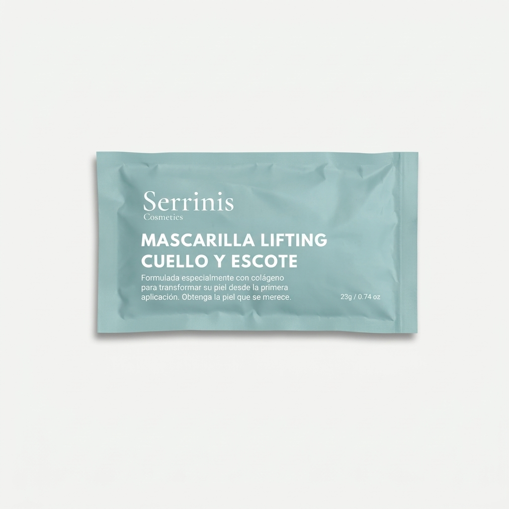 Mascarilla antienvejecimiento para cuello y escote