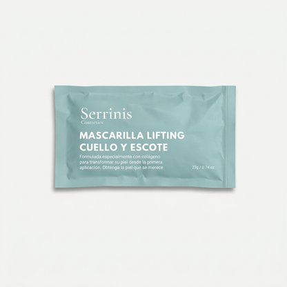Mascarilla antienvejecimiento para cuello y escote