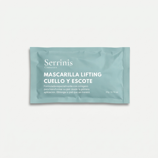 Mascarilla antienvejecimiento para cuello y escote