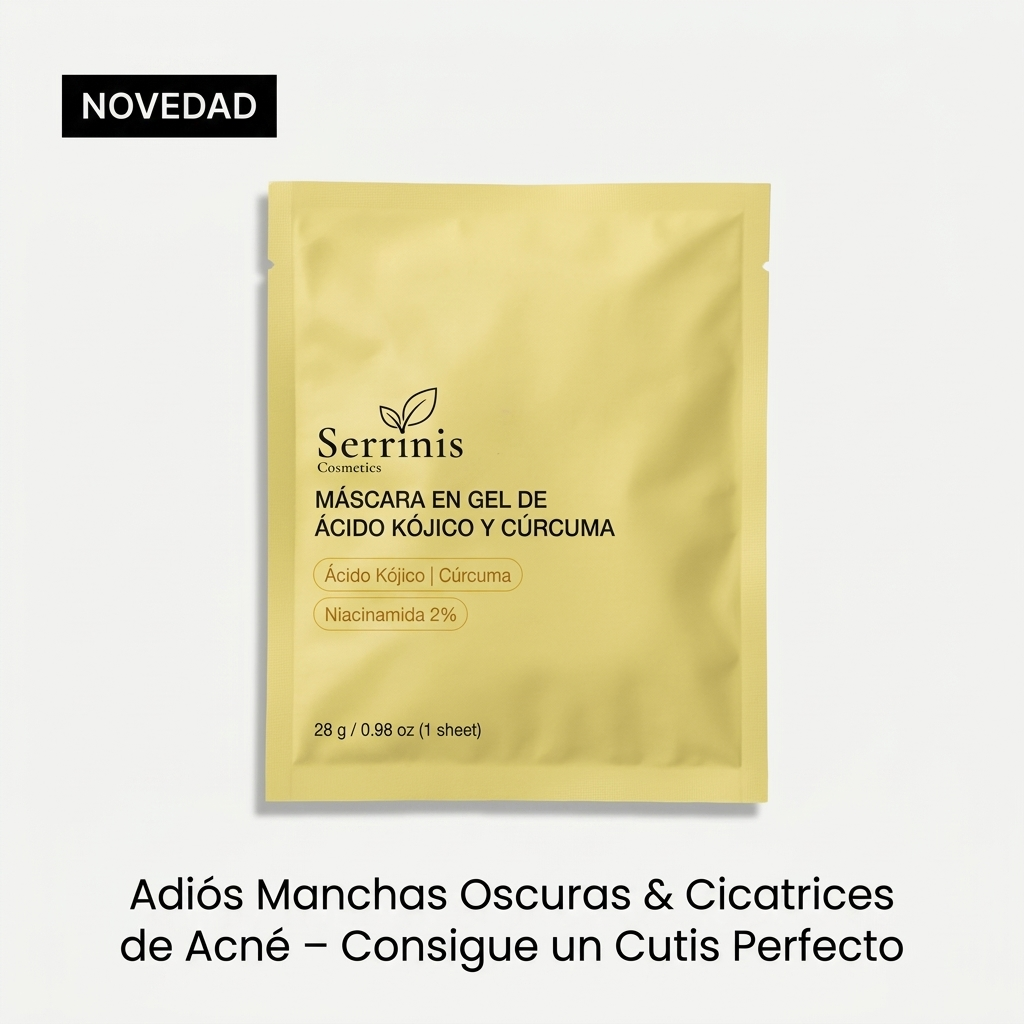 Ácido Kojic, Cúrcuma, Mascarilla de Colágeno