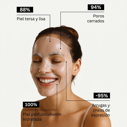 Mascarilla de biocolágeno