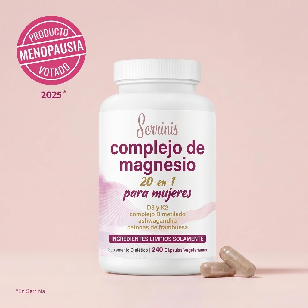 Complejo de Magnesio para Mujeres — Fórmula 20 en 1 Serrinis