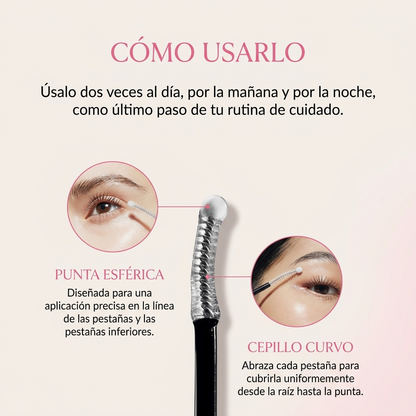Sérum Coreano Crece-Pestañas con Doble Aplicador